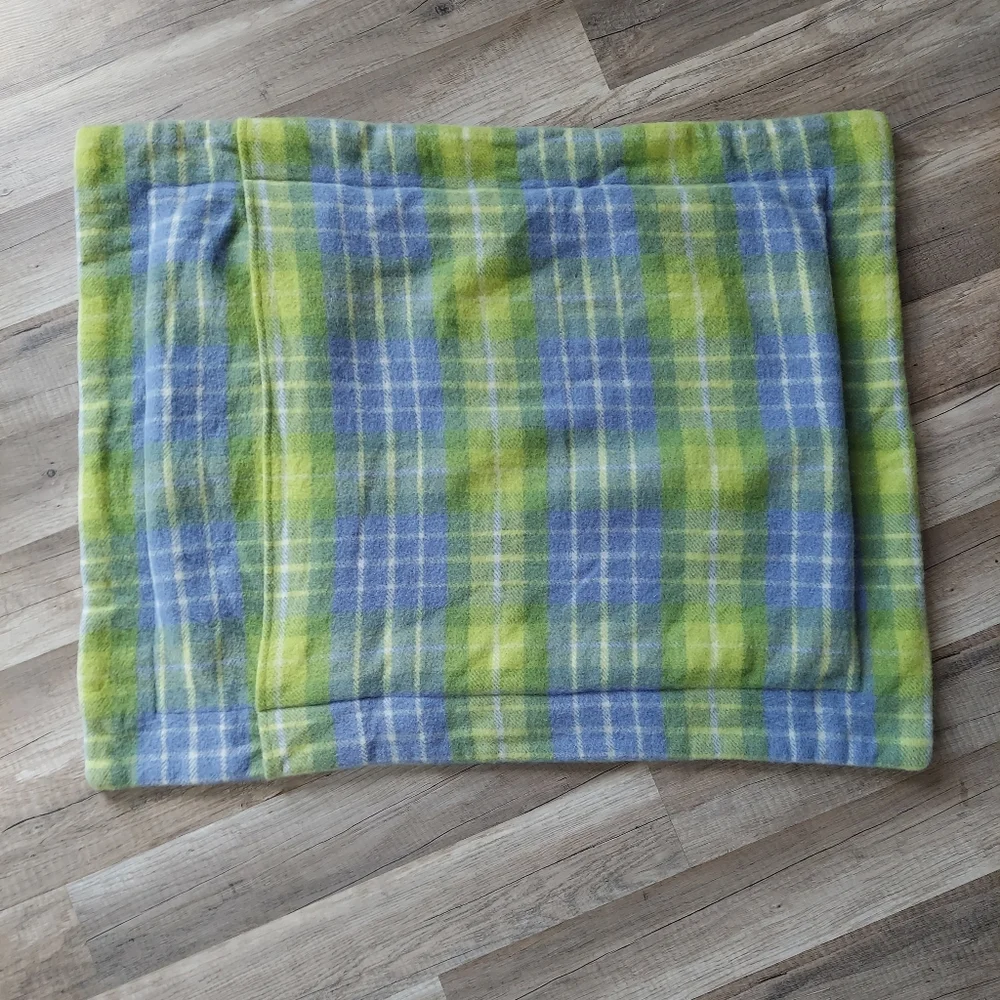 Pottery Barn Bed + Bath Wool Plaid Standard Pillow Shams